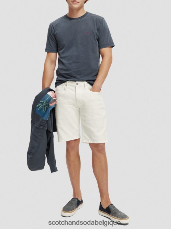 vêtements Scotch & Soda t-shirt coupe classique teint en pièce- Scotch and Soda Namur marine 6BZRBF427