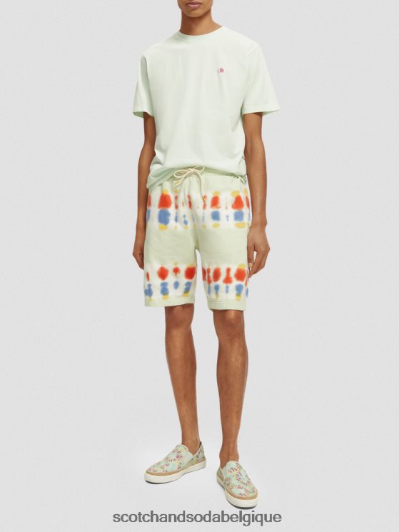 vêtements Scotch & Soda t-shirt coupe classique teint en pièce- Scotch and Soda outlet menthe 6BZRBF433