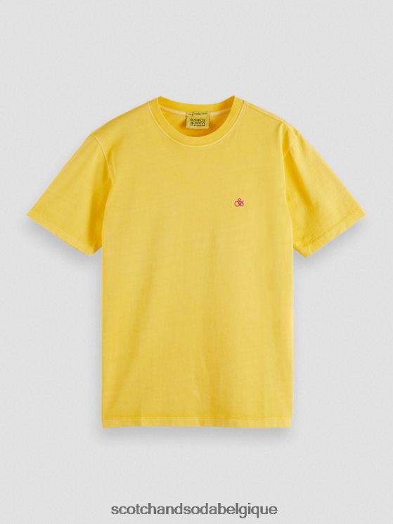vêtements Scotch & Soda t-shirt coupe classique teint en pièce- Scotch and Soda shop online soleil 6BZRBF431