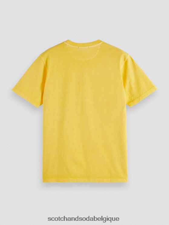 vêtements Scotch & Soda t-shirt coupe classique teint en pièce- Scotch and Soda shop online soleil 6BZRBF431