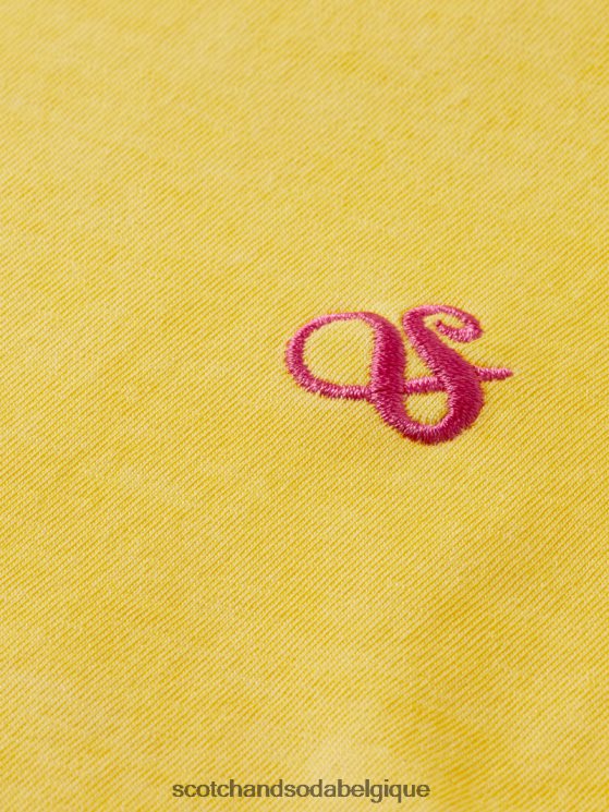 vêtements Scotch & Soda t-shirt coupe classique teint en pièce- Scotch and Soda shop online soleil 6BZRBF431