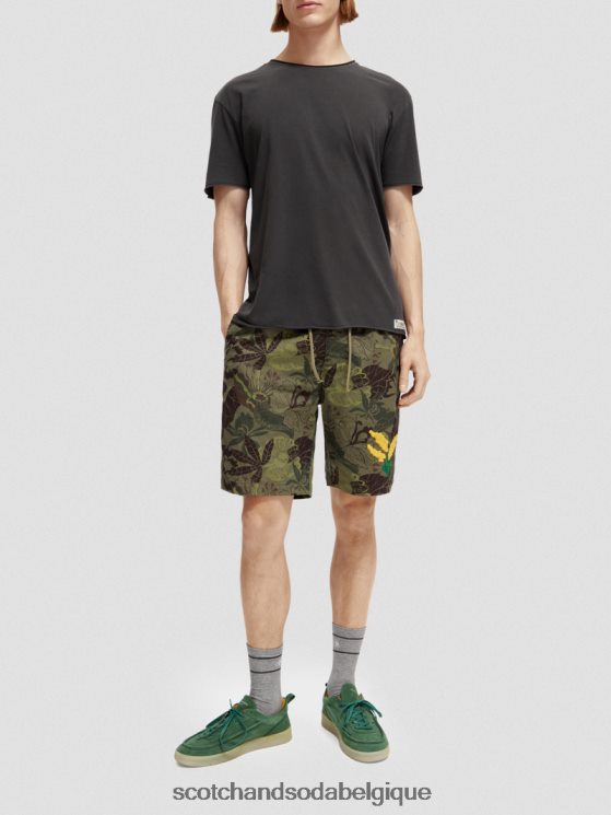 vêtements Scotch & Soda t-shirt coupe décontractée à bords bruts- Scotch and Soda Liﾨﾨge noir 6BZRBF384