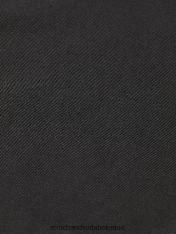 vêtements Scotch & Soda t-shirt coupe décontractée à bords bruts- Scotch and Soda Liﾨﾨge noir 6BZRBF384