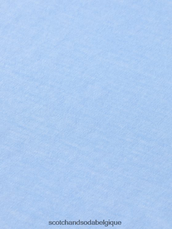 vêtements Scotch & Soda t-shirt coupe décontractée à bords bruts- Scotch and Soda femme bleu de mer 6BZRBF383