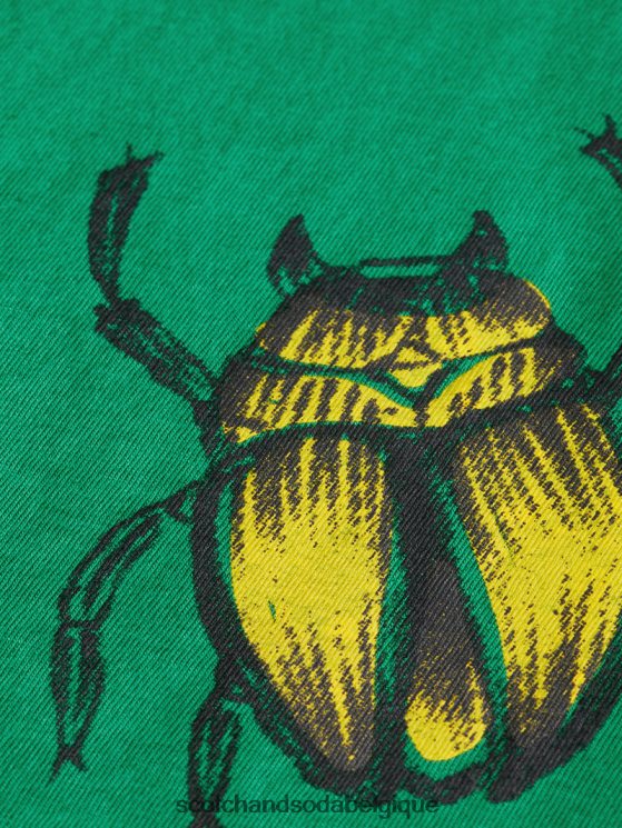 vêtements Scotch & Soda t-shirt délavé à motif artistique- Scotch and Soda Liﾨﾨge amazone 6BZRBF447