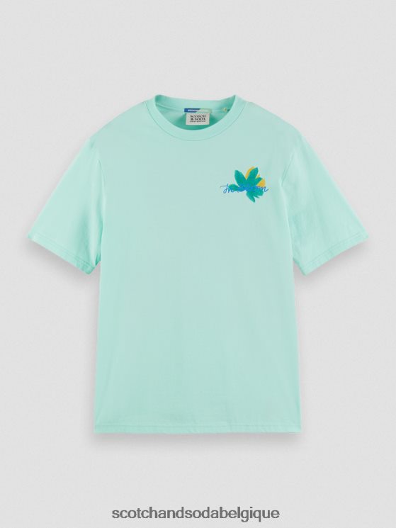 vêtements Scotch & Soda t-shirt en coton bio à motif artistique- Scotch and Soda parfum baie 6BZRBF349