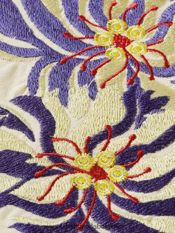 vêtements Scotch & Soda t-shirt en jersey à broderies artistiques- Scotch and Soda shop near me blanc cassé 6BZRBF351
