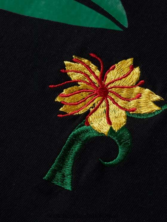 vêtements Scotch & Soda t-shirt en jersey à broderies artistiques- Scotch and Soda shop online noir 6BZRBF350