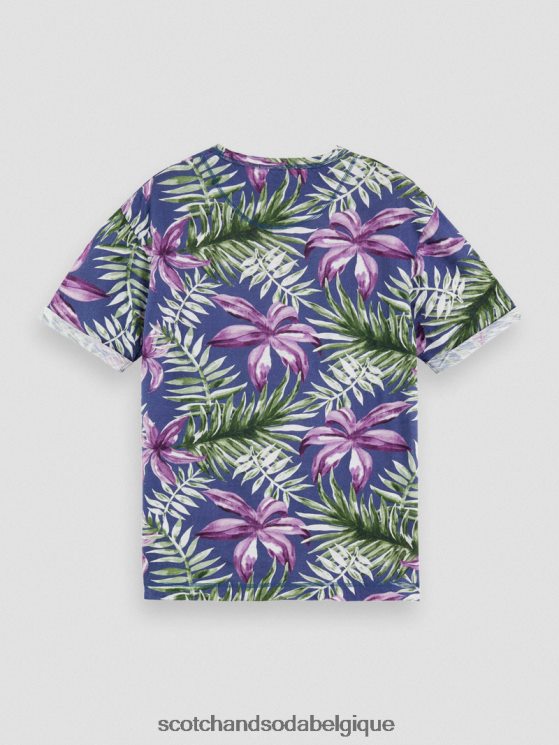 vêtements Scotch & Soda t-shirt imprimé coupe décontractée- Scotch and Soda femme combiner un 6BZRBF374