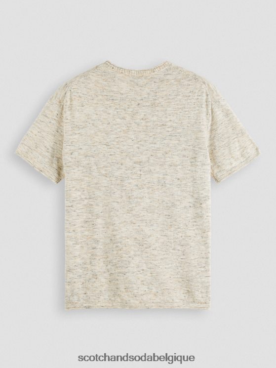 vêtements Scotch & Soda t-shirt imprimé à poches mélangées- Scotch and Soda shop near me mélange de sable 6BZRBF414