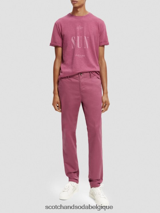 vêtements Scotch & Soda t-shirt à motif artistique en jersey biologique- Scotch and Soda parfum dahlia 6BZRBF367