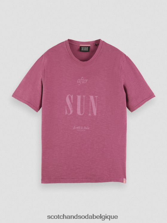 vêtements Scotch & Soda t-shirt à motif artistique en jersey biologique- Scotch and Soda parfum dahlia 6BZRBF367