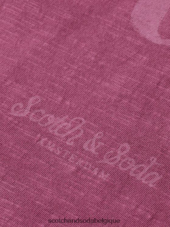 vêtements Scotch & Soda t-shirt à motif artistique en jersey biologique- Scotch and Soda parfum dahlia 6BZRBF367