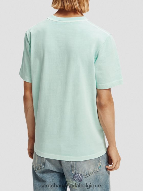 vêtements Scotch & Soda t-shirt à motif imprimé coupe classique teint en pièce- Scotch and Soda parfum baie 6BZRBF358