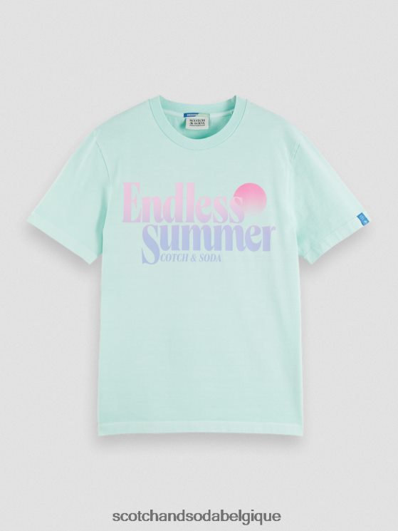 vêtements Scotch & Soda t-shirt à motif imprimé coupe classique teint en pièce- Scotch and Soda parfum baie 6BZRBF358