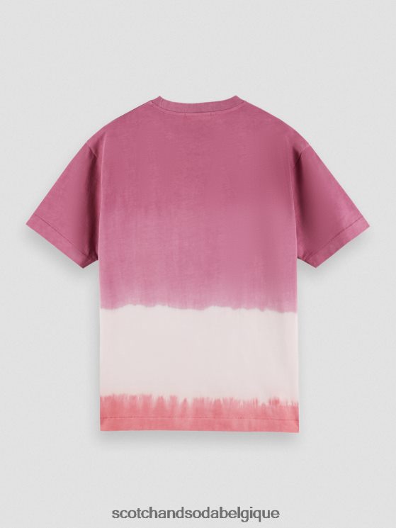 vêtements Scotch & Soda t-shirt à motif tie-dye biologique- Scotch and Soda outlet combiner un 6BZRBF406