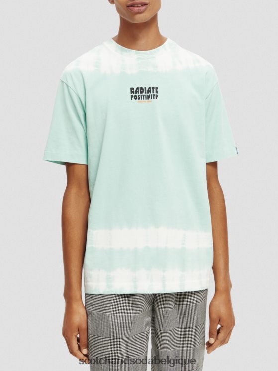 vêtements Scotch & Soda t-shirt à motif tie-dye biologique- Scotch and Soda parfum combinaison c 6BZRBF403