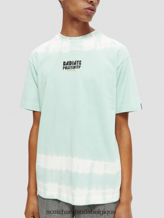 vêtements Scotch & Soda t-shirt à motif tie-dye biologique- Scotch and Soda parfum combinaison c 6BZRBF403