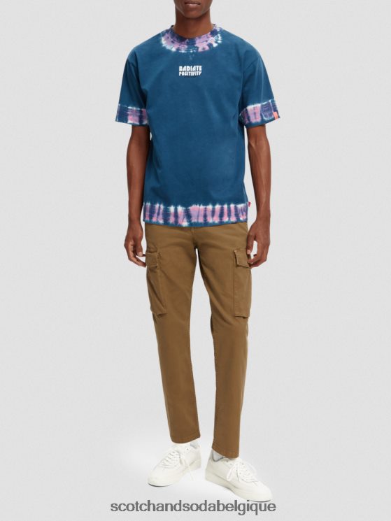 vêtements Scotch & Soda t-shirt à motif tie-dye biologique- Scotch and Soda shop near me combo d 6BZRBF405