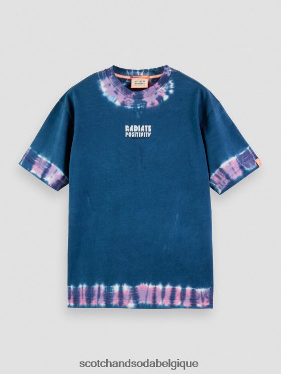 vêtements Scotch & Soda t-shirt à motif tie-dye biologique- Scotch and Soda shop near me combo d 6BZRBF405