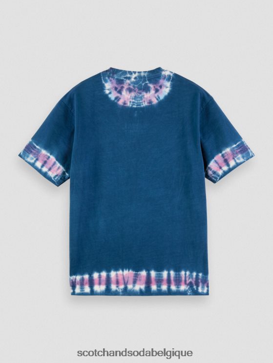 vêtements Scotch & Soda t-shirt à motif tie-dye biologique- Scotch and Soda shop near me combo d 6BZRBF405