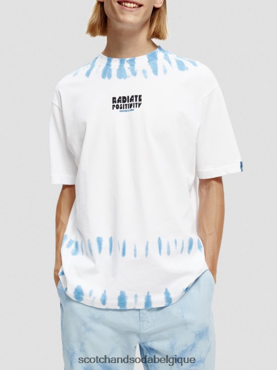 vêtements Scotch & Soda t-shirt à motif tie-dye biologique- Scotch and Soda shop online combo b 6BZRBF404