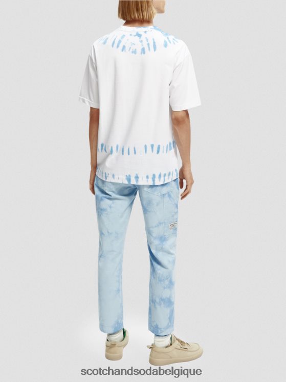 vêtements Scotch & Soda t-shirt à motif tie-dye biologique- Scotch and Soda shop online combo b 6BZRBF404