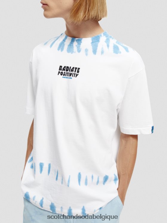 vêtements Scotch & Soda t-shirt à motif tie-dye biologique- Scotch and Soda shop online combo b 6BZRBF404