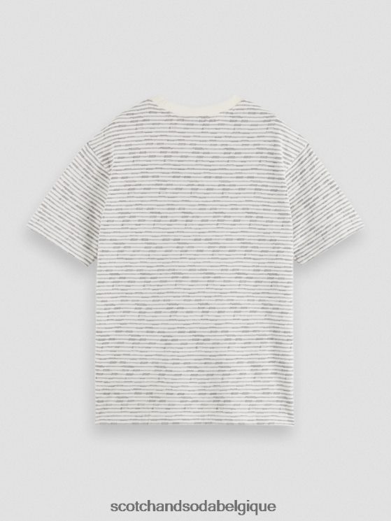 vêtements Scotch & Soda t-shirt à poche en coton biologique rayé- Scotch and Soda shop near me combiner un 6BZRBF396