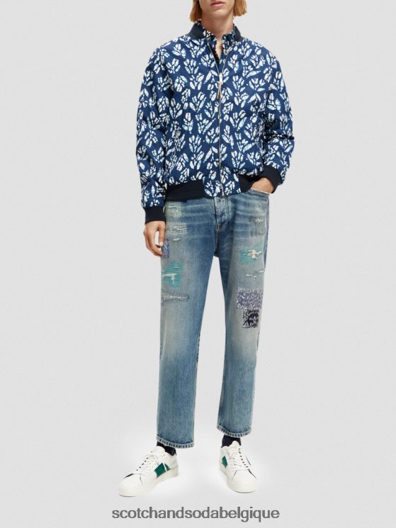 vêtements Scotch & Soda blouson aviateur réversible imprimé- Scotch and Soda Bruxelles combo d 6BZRBF561
