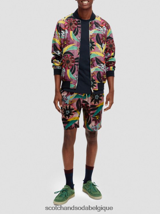 vêtements Scotch & Soda blouson aviateur réversible imprimé- Scotch and Soda Namur combiner un 6BZRBF562