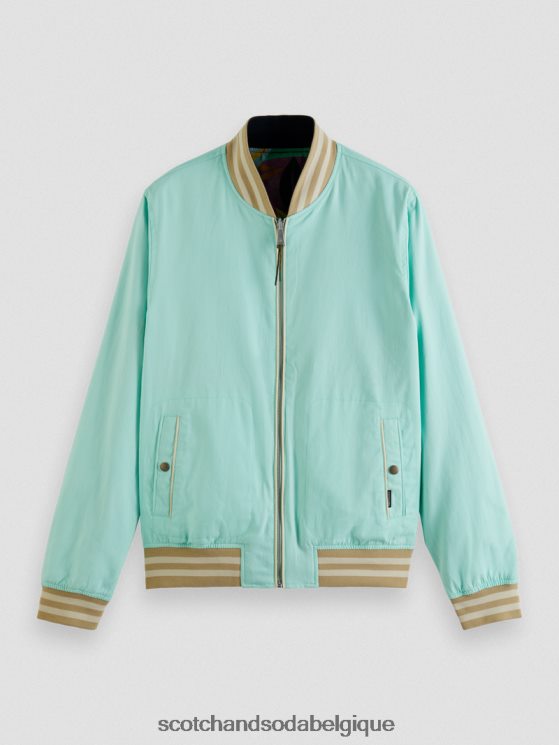 vêtements Scotch & Soda blouson aviateur réversible imprimé- Scotch and Soda Namur combiner un 6BZRBF562
