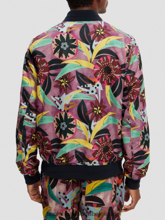 vêtements Scotch & Soda blouson aviateur réversible imprimé- Scotch and Soda Namur combiner un 6BZRBF562