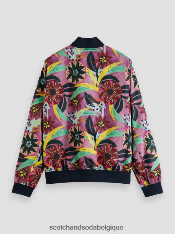 vêtements Scotch & Soda blouson aviateur réversible imprimé- Scotch and Soda Namur combiner un 6BZRBF562