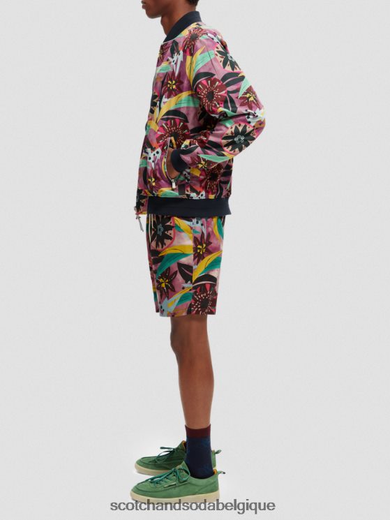 vêtements Scotch & Soda blouson aviateur réversible imprimé- Scotch and Soda Namur combiner un 6BZRBF562