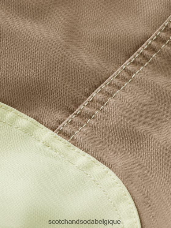 vêtements Scotch & Soda parka color block en coton biologique- Scotch and Soda shop near me combiner un 6BZRBF567