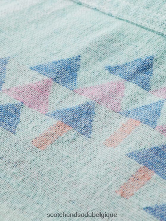 vêtements Scotch & Soda surchemise ikat en denim jacquard- Scotch and Soda Belgique combiner un 6BZRBF560