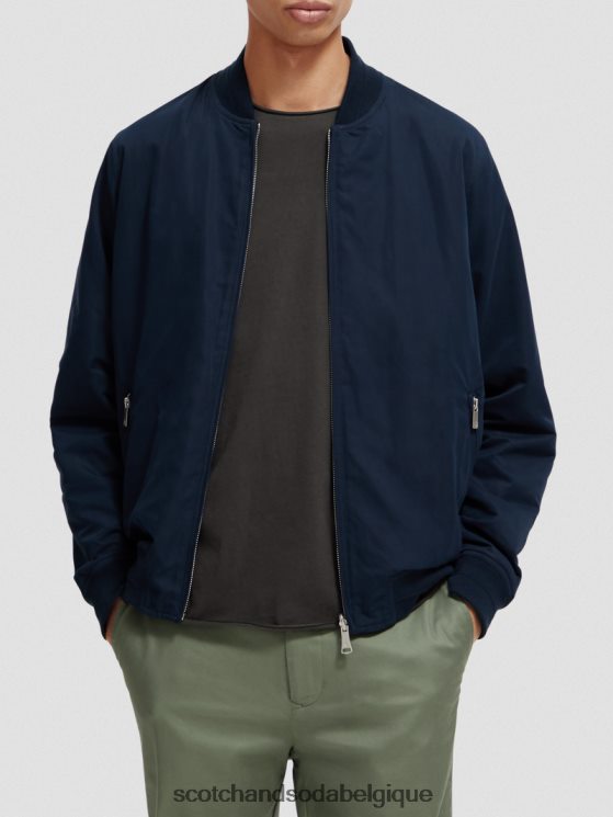 vêtements Scotch & Soda veste bomber réversible- Scotch and Soda Liﾨﾨge fleur marine/armée aop 6BZRBF573