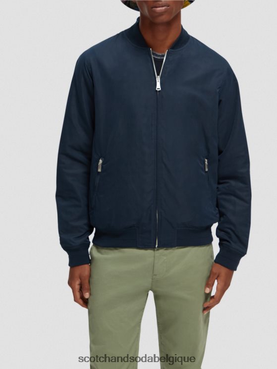 vêtements Scotch & Soda veste bomber réversible- Scotch and Soda Liﾨﾨge fleur marine/armée aop 6BZRBF573