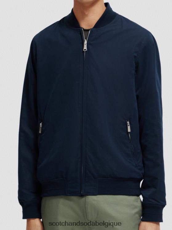 vêtements Scotch & Soda veste bomber réversible- Scotch and Soda Liﾨﾨge fleur marine/armée aop 6BZRBF573
