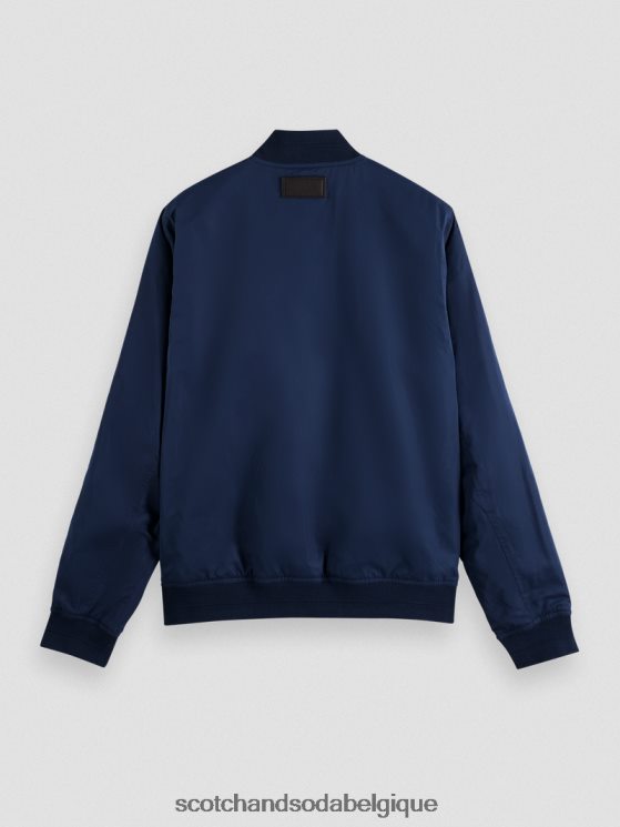 vêtements Scotch & Soda veste bomber réversible- Scotch and Soda Liﾨﾨge fleur marine/armée aop 6BZRBF573