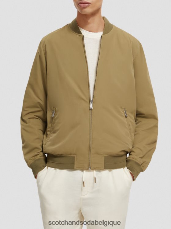 vêtements Scotch & Soda veste bomber réversible- Scotch and Soda parfum kaki 6BZRBF574