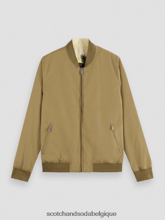 vêtements Scotch & Soda veste bomber réversible- Scotch and Soda parfum kaki 6BZRBF574