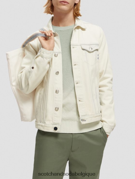 vêtements Scotch & Soda veste camionneur en jean- Scotch and Soda shop online touche de bleu 6BZRBF566