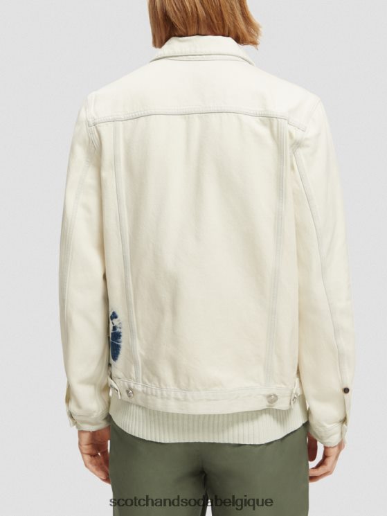 vêtements Scotch & Soda veste camionneur en jean- Scotch and Soda shop online touche de bleu 6BZRBF566