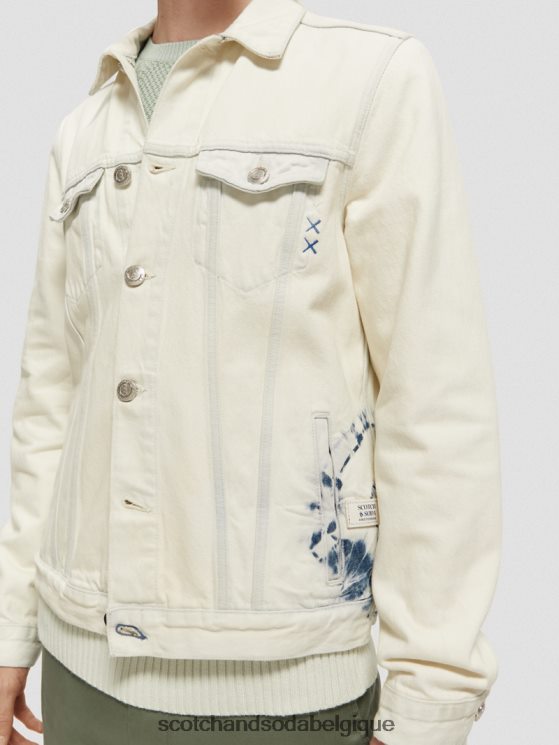 vêtements Scotch & Soda veste camionneur en jean- Scotch and Soda shop online touche de bleu 6BZRBF566