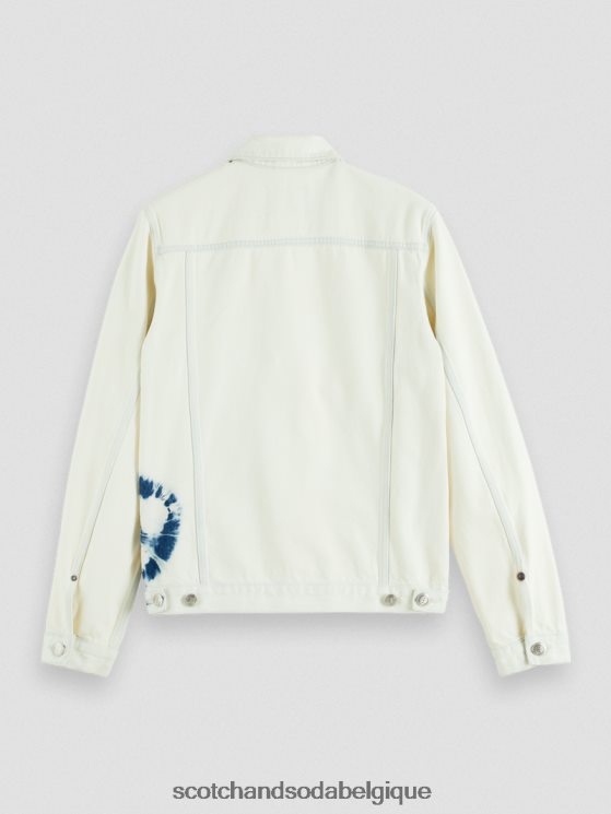 vêtements Scotch & Soda veste camionneur en jean- Scotch and Soda shop online touche de bleu 6BZRBF566