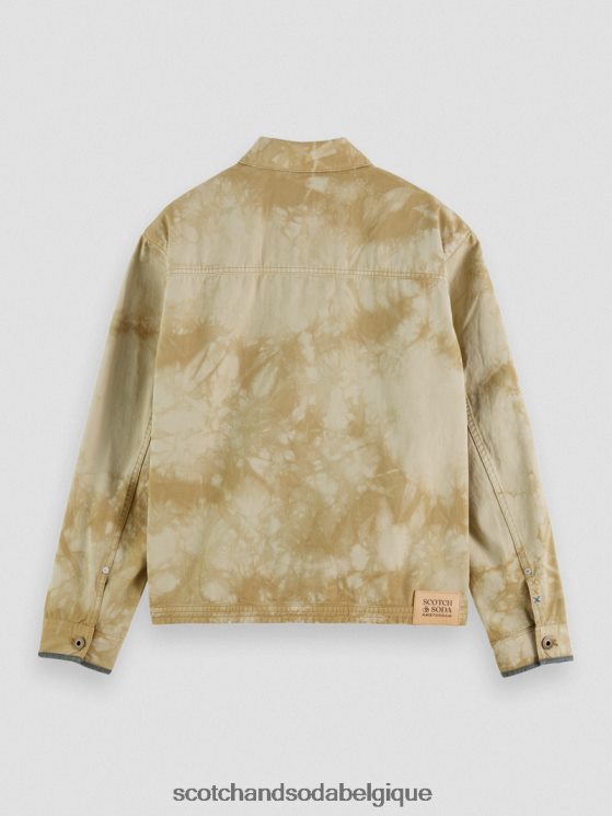 vêtements Scotch & Soda veste camionneur en jean effet tie-dye- Scotch and Soda outlet combo b 6BZRBF577