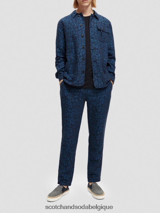 vêtements Scotch & Soda veste utilitaire de travail en jacquard- Scotch and Soda Bruxelles combiner un 6BZRBF570