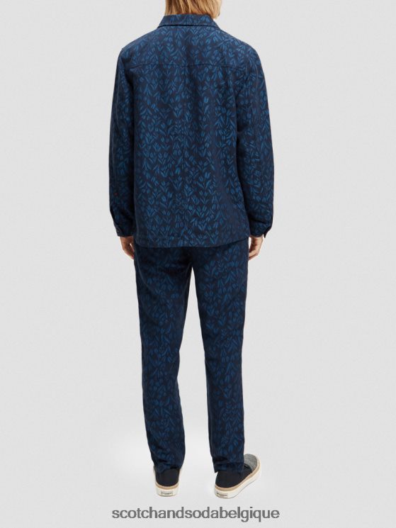 vêtements Scotch & Soda veste utilitaire de travail en jacquard- Scotch and Soda Bruxelles combiner un 6BZRBF570